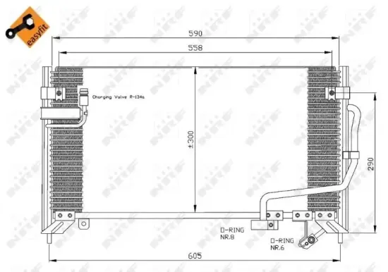 Kondensator, Klimaanlage NRF 35650 Bild Kondensator, Klimaanlage NRF 35650