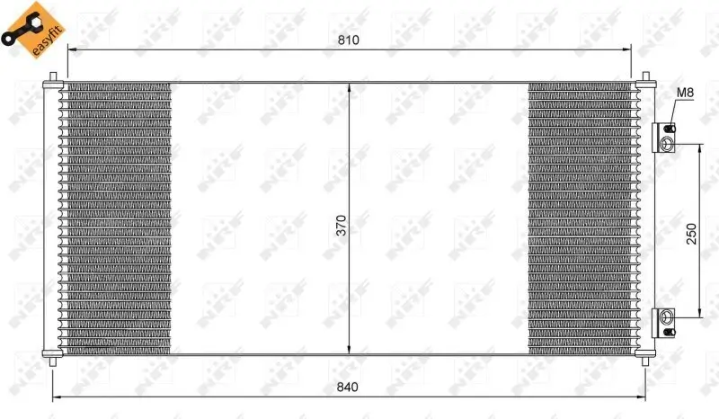 Kondensator, Klimaanlage NRF 35651