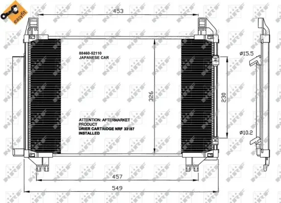 Kondensator, Klimaanlage NRF 35652 Bild Kondensator, Klimaanlage NRF 35652