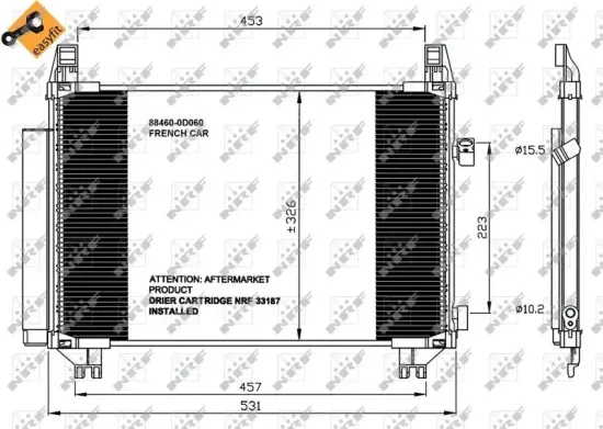 Kondensator, Klimaanlage NRF 35654 Bild Kondensator, Klimaanlage NRF 35654