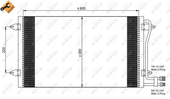 Kondensator, Klimaanlage NRF 35656 Bild Kondensator, Klimaanlage NRF 35656