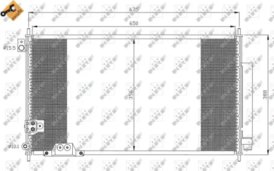 Kondensator, Klimaanlage NRF 35740 Bild Kondensator, Klimaanlage NRF 35740