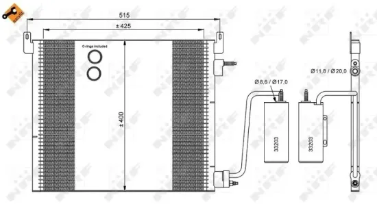 Kondensator, Klimaanlage NRF 35741 Bild Kondensator, Klimaanlage NRF 35741