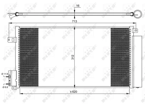 Kondensator, Klimaanlage NRF 35750 Bild Kondensator, Klimaanlage NRF 35750