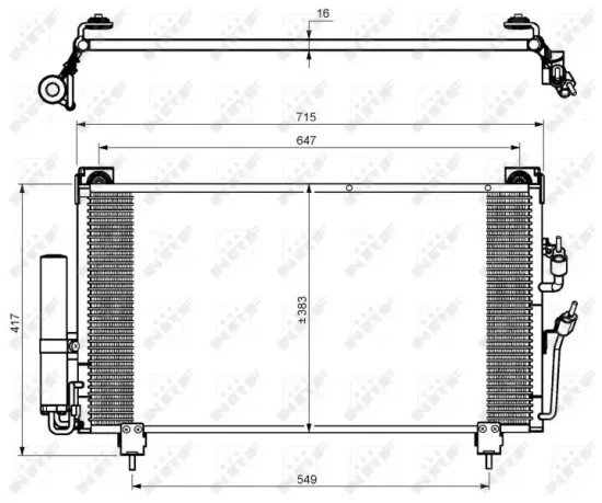 Kondensator, Klimaanlage NRF 35755 Bild Kondensator, Klimaanlage NRF 35755