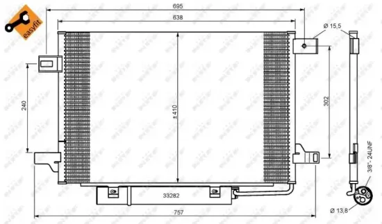 Kondensator, Klimaanlage NRF 35758 Bild Kondensator, Klimaanlage NRF 35758