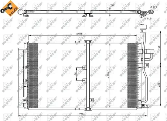 Kondensator, Klimaanlage NRF 35797 Bild Kondensator, Klimaanlage NRF 35797