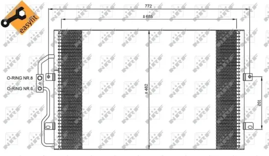 Kondensator, Klimaanlage NRF 35802 Bild Kondensator, Klimaanlage NRF 35802