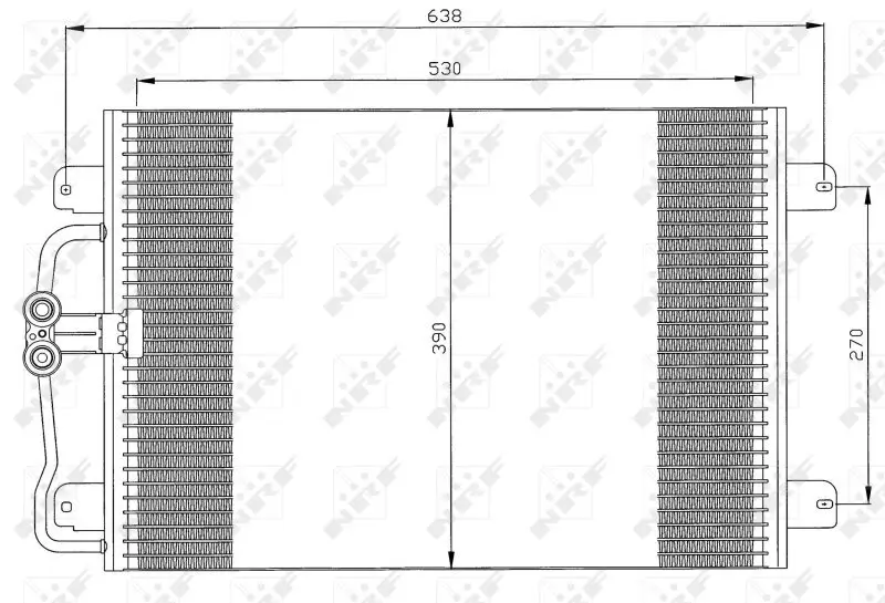 Kondensator, Klimaanlage NRF 35832