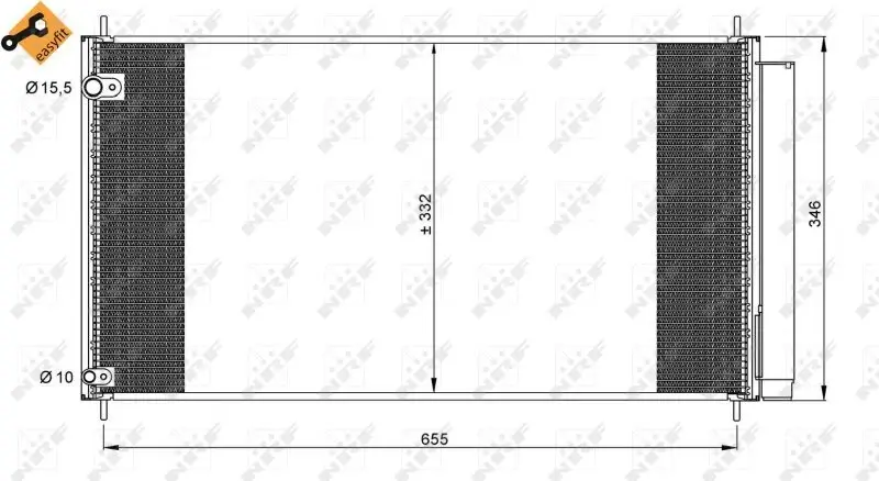 Kondensator, Klimaanlage NRF 35838