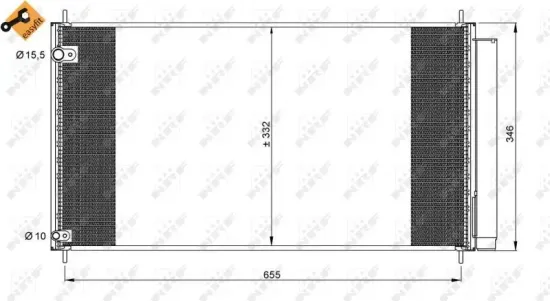 Kondensator, Klimaanlage NRF 35838 Bild Kondensator, Klimaanlage NRF 35838