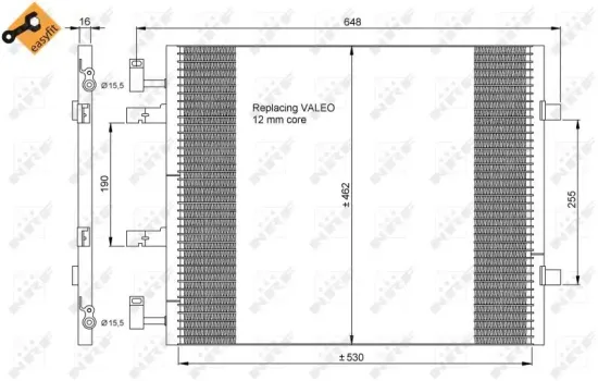 Kondensator, Klimaanlage NRF 35845 Bild Kondensator, Klimaanlage NRF 35845