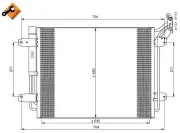 Kondensator, Klimaanlage NRF 35848