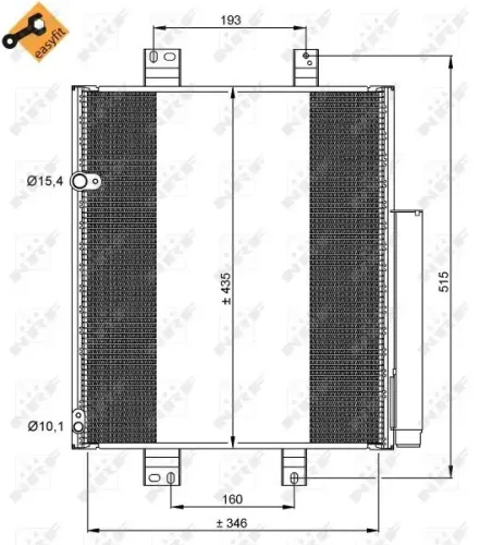 Kondensator, Klimaanlage NRF 35853 Bild Kondensator, Klimaanlage NRF 35853