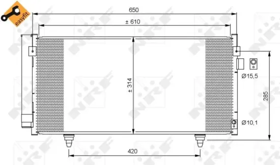 Kondensator, Klimaanlage NRF 35855 Bild Kondensator, Klimaanlage NRF 35855