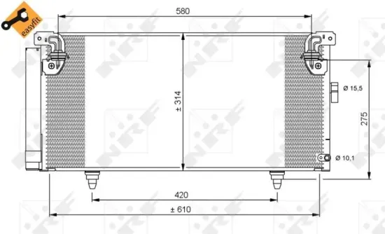 Kondensator, Klimaanlage NRF 35868 Bild Kondensator, Klimaanlage NRF 35868