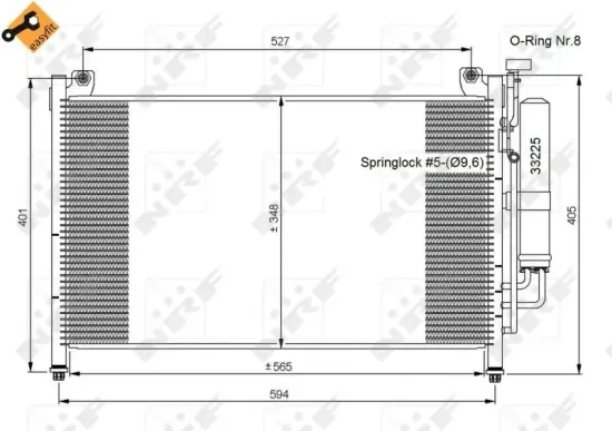 Kondensator, Klimaanlage NRF 35870 Bild Kondensator, Klimaanlage NRF 35870