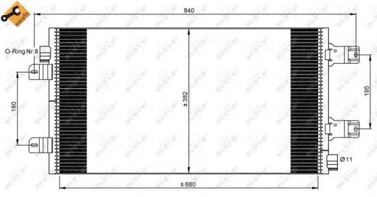 Kondensator, Klimaanlage NRF 35880 Bild Kondensator, Klimaanlage NRF 35880