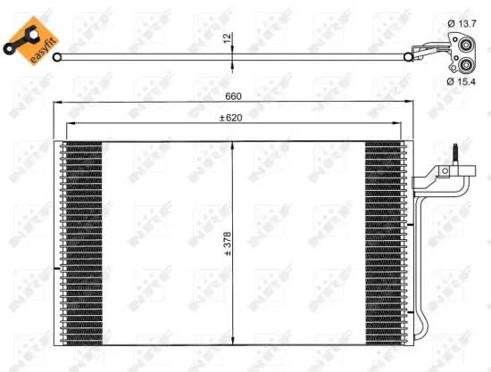 Kondensator, Klimaanlage NRF 35882 Bild Kondensator, Klimaanlage NRF 35882
