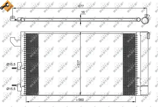 Kondensator, Klimaanlage NRF 35883 Bild Kondensator, Klimaanlage NRF 35883