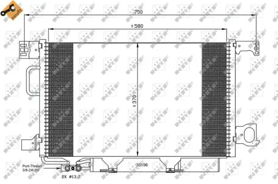 Kondensator, Klimaanlage NRF 35893 Bild Kondensator, Klimaanlage NRF 35893