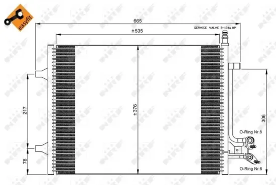 Kondensator, Klimaanlage NRF 35904 Bild Kondensator, Klimaanlage NRF 35904