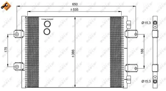 Kondensator, Klimaanlage NRF 35909 Bild Kondensator, Klimaanlage NRF 35909