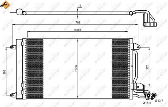 Kondensator, Klimaanlage NRF 35910 Bild Kondensator, Klimaanlage NRF 35910