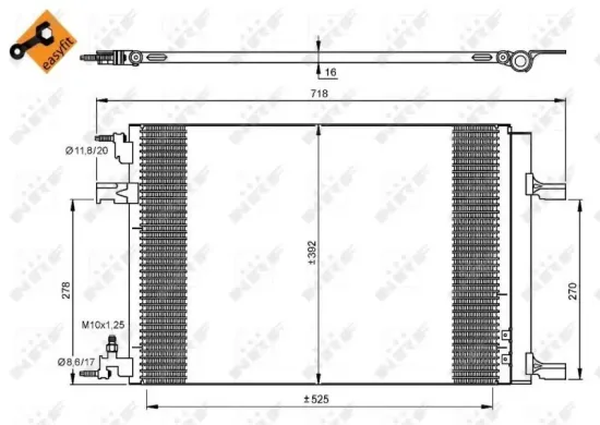 Kondensator, Klimaanlage NRF 35918 Bild Kondensator, Klimaanlage NRF 35918