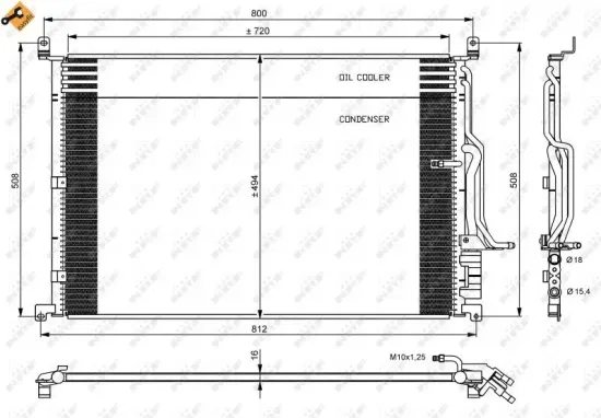 Kondensator, Klimaanlage NRF 35923 Bild Kondensator, Klimaanlage NRF 35923