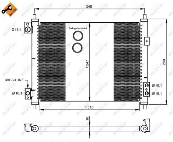 Kondensator, Klimaanlage NRF 35926 Bild Kondensator, Klimaanlage NRF 35926