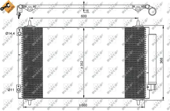 Kondensator, Klimaanlage NRF 35935 Bild Kondensator, Klimaanlage NRF 35935