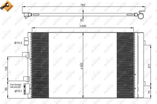 Kondensator, Klimaanlage NRF 35938 Bild Kondensator, Klimaanlage NRF 35938