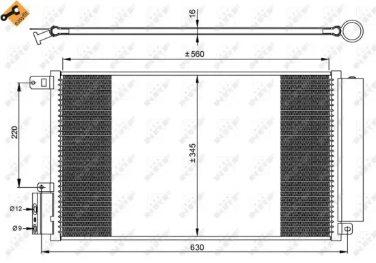 Kondensator, Klimaanlage NRF 35939 Bild Kondensator, Klimaanlage NRF 35939