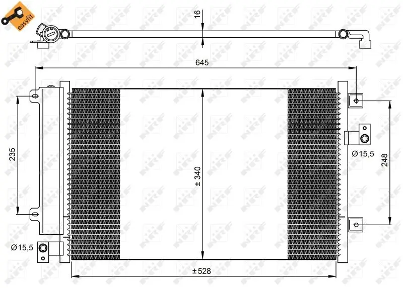 Kondensator, Klimaanlage NRF 35942