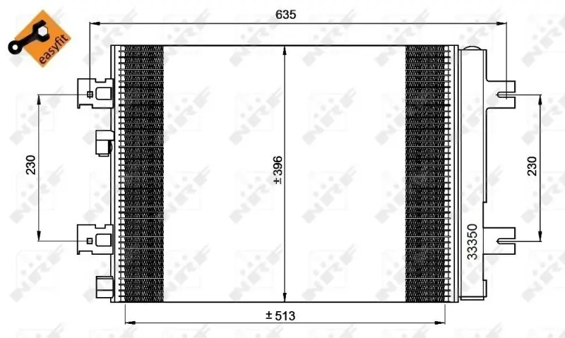 Kondensator, Klimaanlage NRF 35947