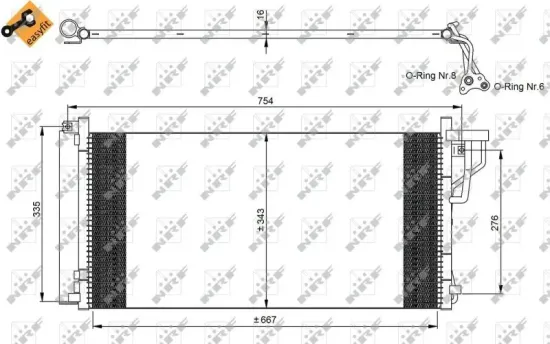 Kondensator, Klimaanlage NRF 35962 Bild Kondensator, Klimaanlage NRF 35962