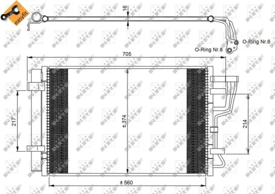 Kondensator, Klimaanlage NRF 35963 Bild Kondensator, Klimaanlage NRF 35963