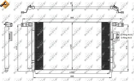 Kondensator, Klimaanlage NRF 35965 Bild Kondensator, Klimaanlage NRF 35965
