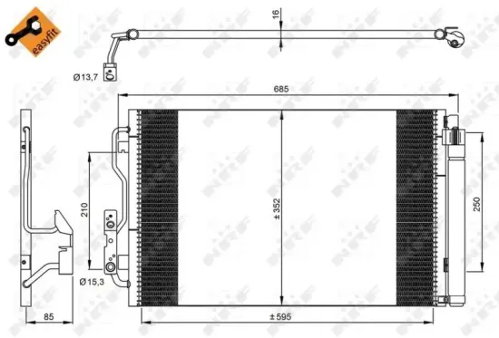 Kondensator, Klimaanlage NRF 35970 Bild Kondensator, Klimaanlage NRF 35970