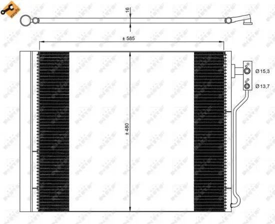 Kondensator, Klimaanlage NRF 35971 Bild Kondensator, Klimaanlage NRF 35971