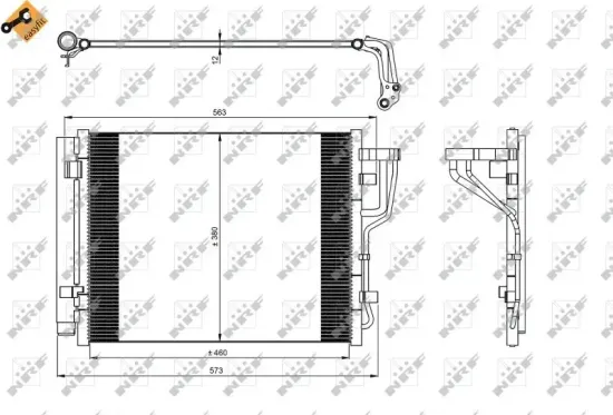 Kondensator, Klimaanlage NRF 35986 Bild Kondensator, Klimaanlage NRF 35986