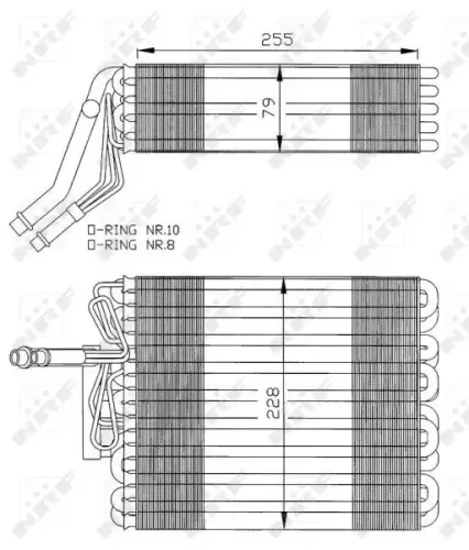 Verdampfer, Klimaanlage NRF 36025 Bild Verdampfer, Klimaanlage NRF 36025