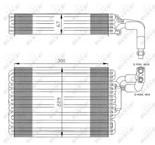 Verdampfer, Klimaanlage NRF 36030 Bild Verdampfer, Klimaanlage NRF 36030