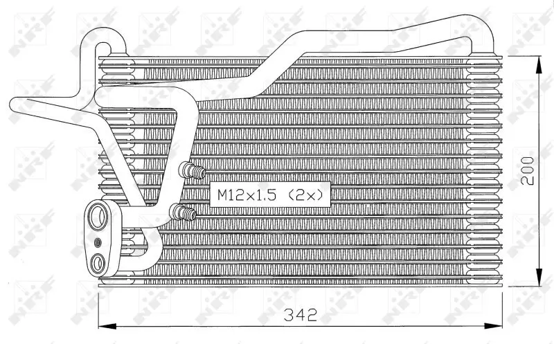 Verdampfer, Klimaanlage NRF 36036