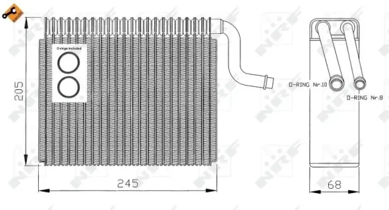 Verdampfer, Klimaanlage NRF 36050 Bild Verdampfer, Klimaanlage NRF 36050