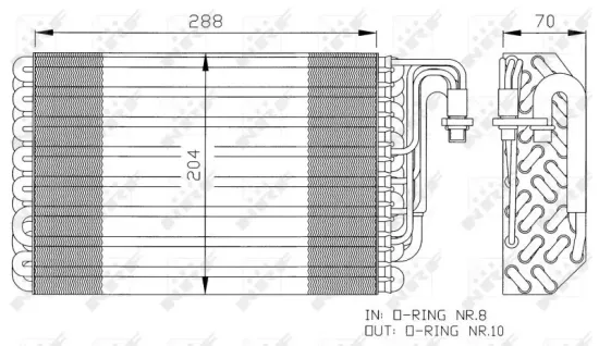 Verdampfer, Klimaanlage NRF 36075 Bild Verdampfer, Klimaanlage NRF 36075