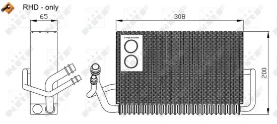 Verdampfer, Klimaanlage NRF 36117 Bild Verdampfer, Klimaanlage NRF 36117