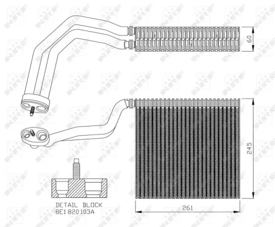 Verdampfer, Klimaanlage NRF 36138 Bild Verdampfer, Klimaanlage NRF 36138