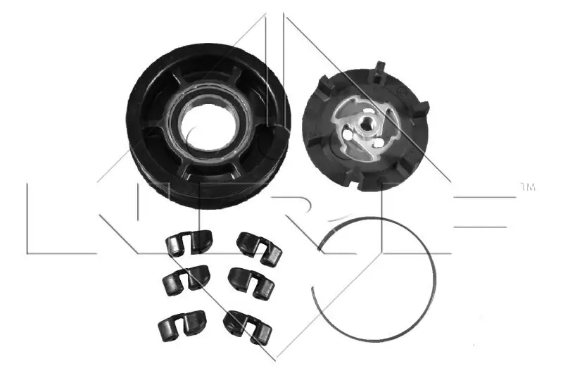 Magnetkupplung, Klimakompressor 12 V NRF 380042